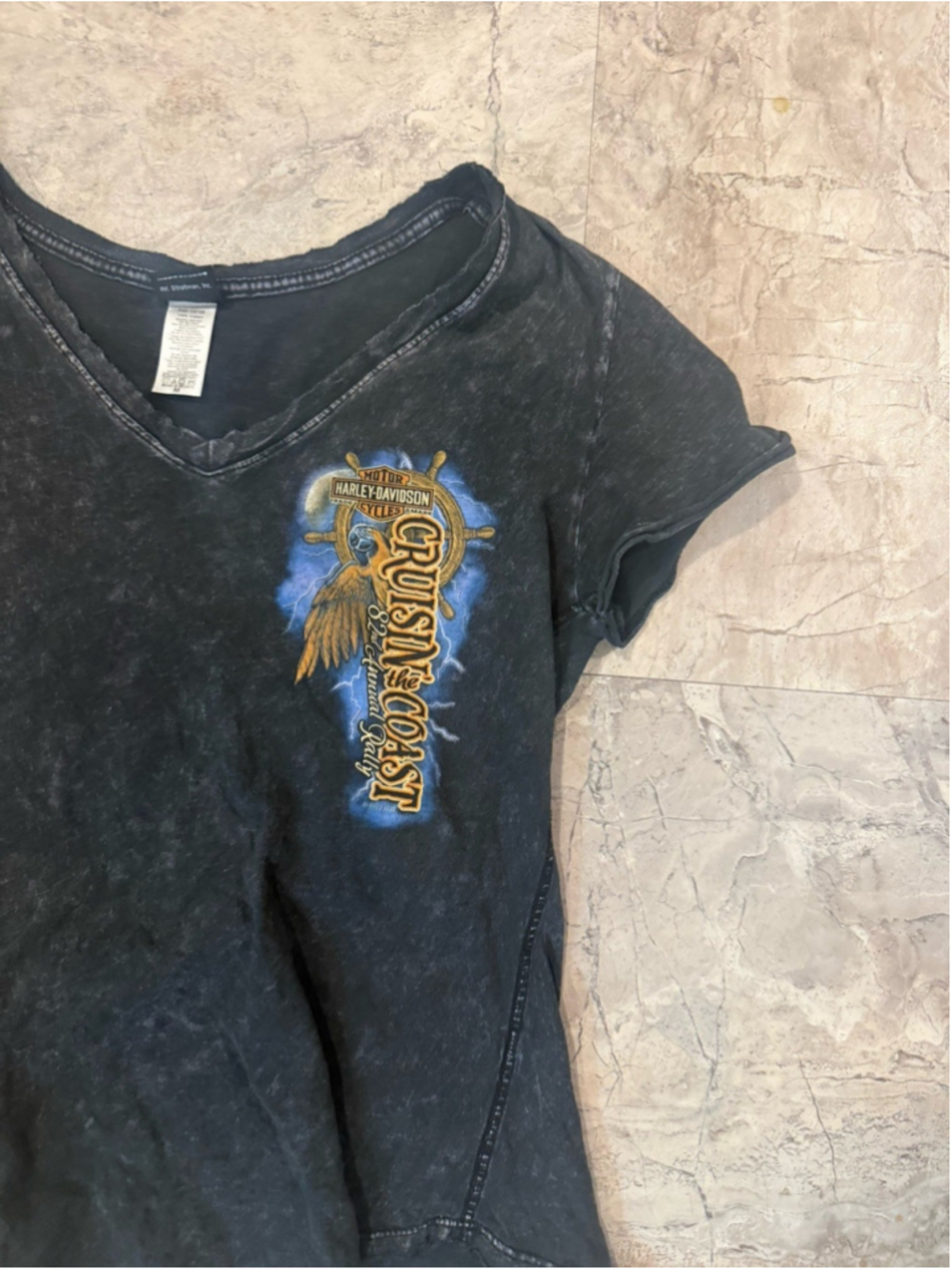 Harley Davidson T Shirt Womens Cruisin The Coast Myrtle Beach SC Biker Sz M